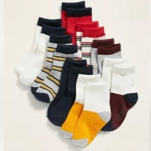 Old Navy Toddler Crew Socks 8 Pk striped